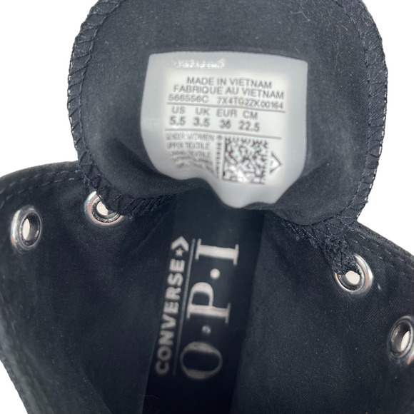 Converse x OPI All Star Platform High Top Edinburgher & Tatties Black & Pink 5.5 - Picture 10 of 10